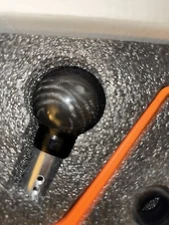 Carbon Fiber AT MT Car Gear Shift Knob Press Style Universal Porsche VW Audi JDM