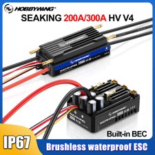 HOBBYWING RC Seaking ESC 200A 300A HV V4 BEC 6V/7.4V/8.4V per barche 140/180CM