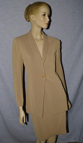tan skirt suit