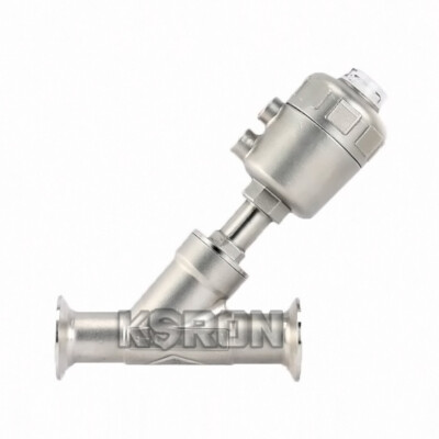 2'' Tri Clamp Pneumatic Steam Angle Seat Valve Heat-resistant Y Type SS304(B)