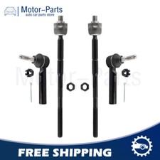 4pcs Front Inner and Outer Tie Rod Ends Fit for Dodge Journey 2009 2010-2018