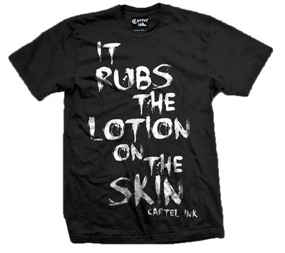 CARTEL INK RUBS THE LOTION ON THE SKIN TATTED GOTH PUNK MENS T TEE SHIRT S-5XL