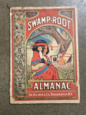 1930 Swamp Root Almanac DREAM BOOK Dr Kilmer Native American Vintage Advertising