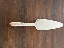 SILVER PLATED MID-CENTURY-MODERN PIE PASTRY CAKE SERVER