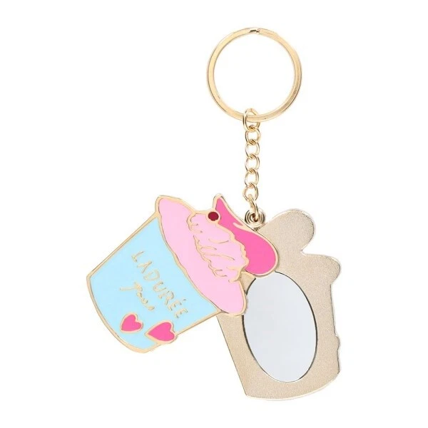 Les secrets by Laduree Paris Cupcake Mirror Keychain Bag Charm by MARK S