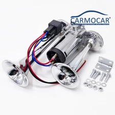 Dual Trumpets Super Loud Car Electric Horn Truck Boat Train Speaker 600DB 12V 