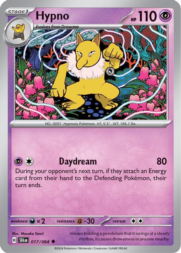 Pokemon Hypno (17/99) Shrouded Fable NM
