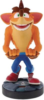 Crash Bandicoot Cable Guy Figure Phone Stand Controller Holder 8 Inch Tall
