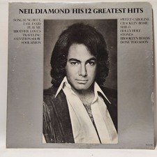 Neil Diamond - His 12 Greatest Hits - 1980 Rock - NM - Ultrasonic Clean