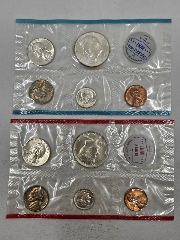 1964 United States Mint Uncirculated Silver Mint Set 🇺🇸 90% Silver Coins