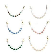 Lady Purse Handicraft Bags Round Bead Chains Short Straps DIY Accessories