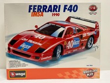 Bburago Ferrari F 40 IMSA PILOT 1:18 KIT Bausatz sealed new Enzo Club 12 8 288