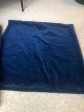Loaf - Designers Guild Blue Cotton Velvet Square Cushion Covers