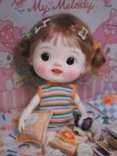 1/6 BJD Doll Big Head Baby DianDian Normal Color Y5 -Free Face Make UP+Free Eyes