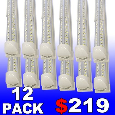 144w 8 foot led shop lights led Strip Lights 12 PC Tube Light led hotel Lights