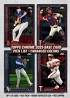 2025 Topps Chrome Baseball Base Cards #1-300 – You Pick / Complete Your Set