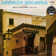 Andrés Segovia, Interpreta Bach: Chaconne Y Otras Obras, (LP, Album, RE), NM or
