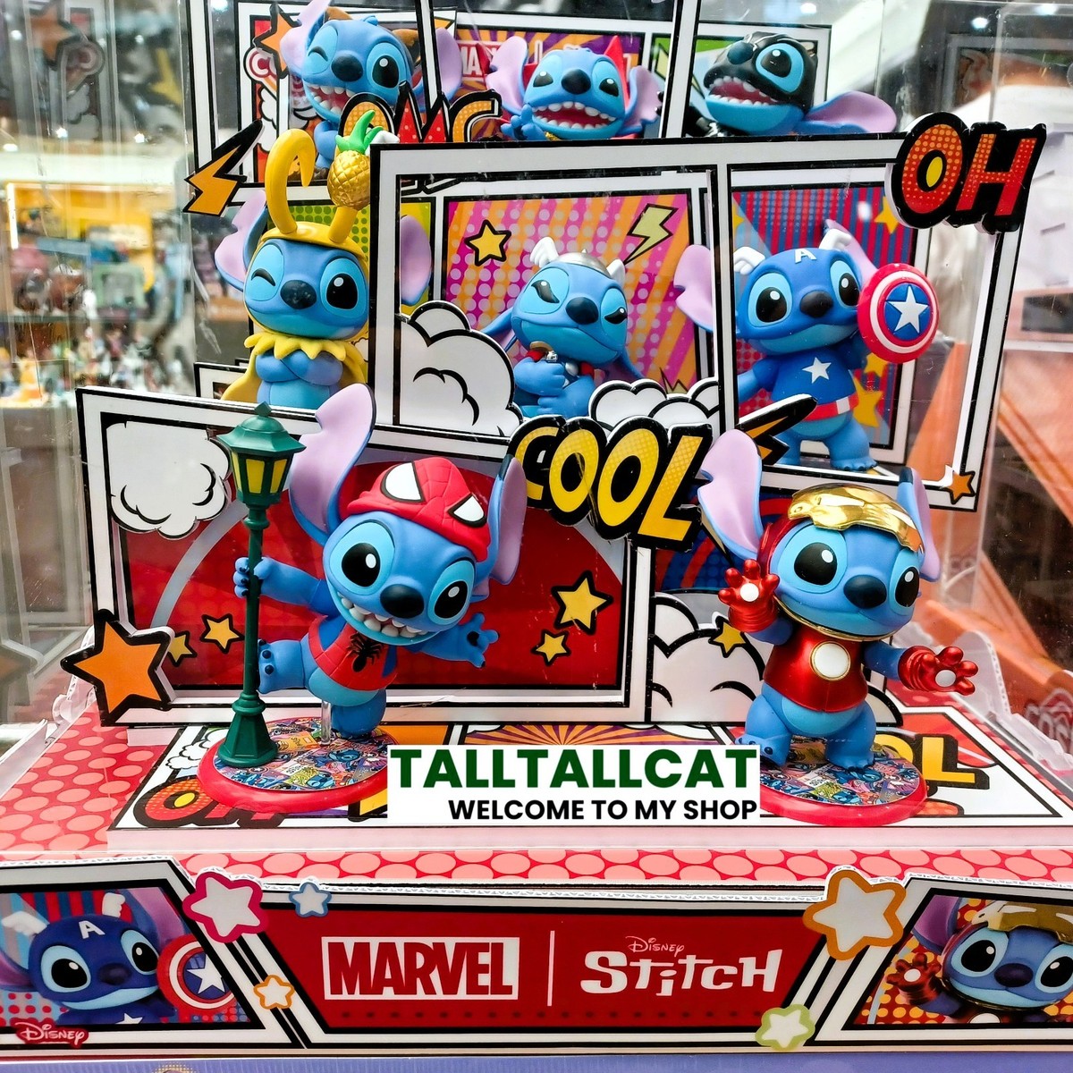 【即購入可】スティッチ MARVEL cosbi 3体セット TOPTOY COSBI Marvel Stitch Series Plush Pendant Confirmed Blind