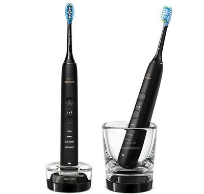 Philips DiamondClean 9000 HX9914/54 2-pack sonic electric toothbrush with