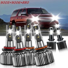 For Chevrolet Suburban 1500 2000-2006 Combo LED Headlight Bulb Fog Light Kit