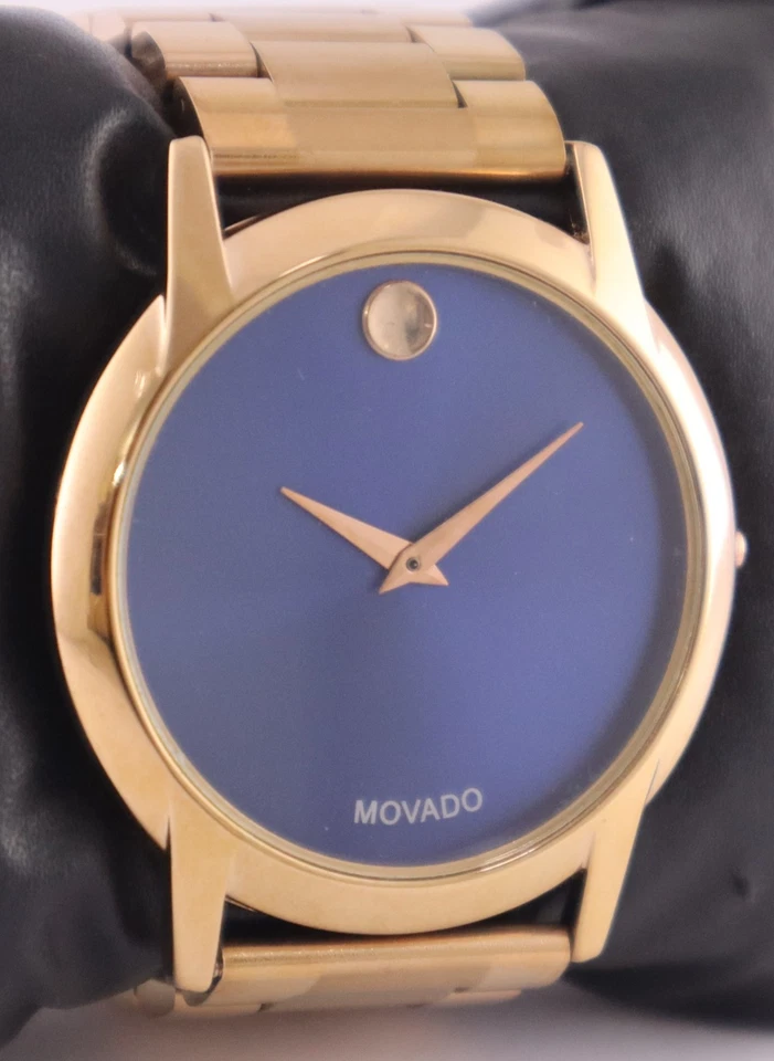 Reloj Pulsera Informal MOVADO Cuarzo Esfera Azul Mujer Banda Acero Todo Funcionando Foto 3 de 4