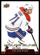 2020-21 Upper Deck UD Canvas YG Jake Evans Rookie Montreal Canadiens #C224