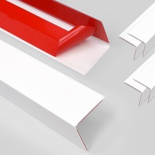 4Pack Aluminum Metal Corner Protector, 45  x 1  Peel and Stick L Molding Corne...