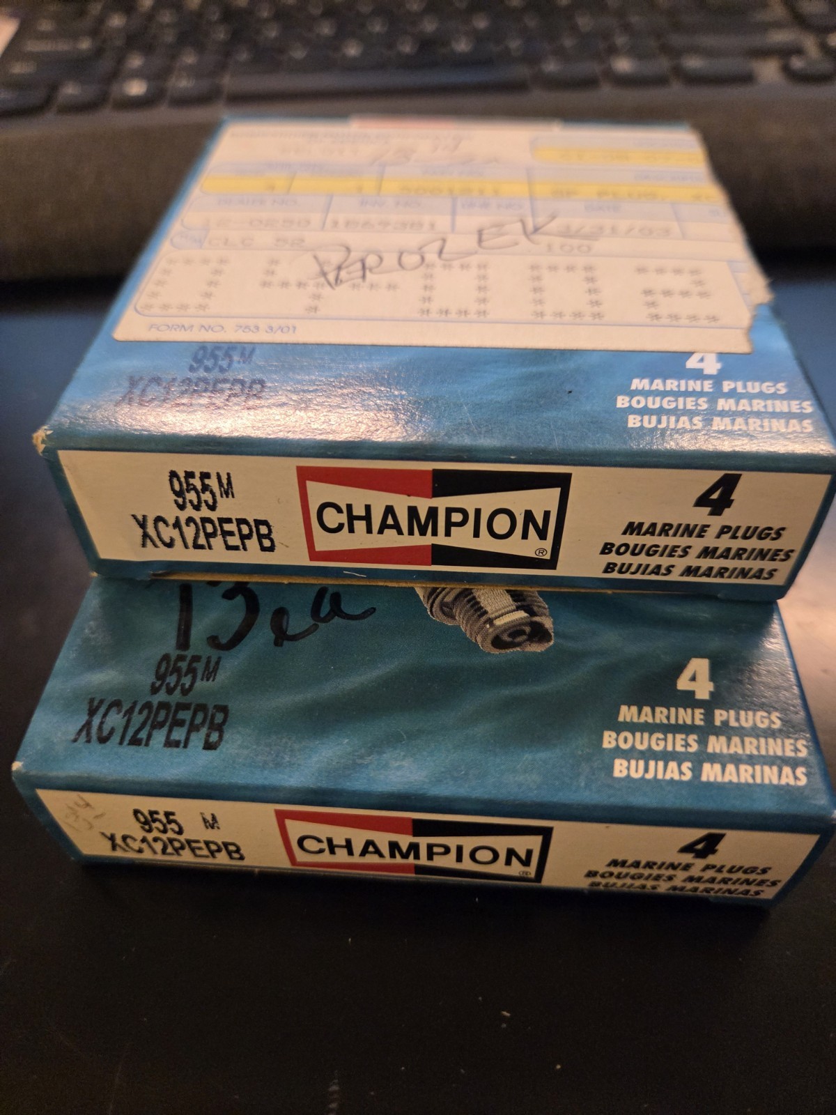 8 pc Champion Copper Plus 955M Spark Plugs for XC12PEPB