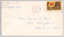 Product Image: New Buffalo, Mich., Kansas Statehood 18611961 4c stamp on cover, 1961