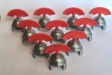 Playmobil 10x R&ouml;mer Helme Silber Unbespielt
