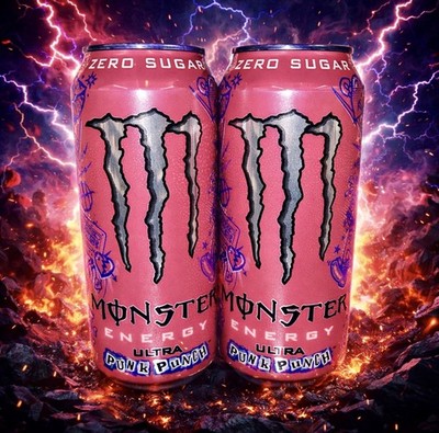 Monster Energy Ultra Punk Punch 16oz Cans Zero Sugar Lot of 2 NEW