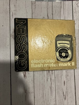 Vintage Gossen Electronic Flash Meter Ascor Germany OG Case & Battery Read