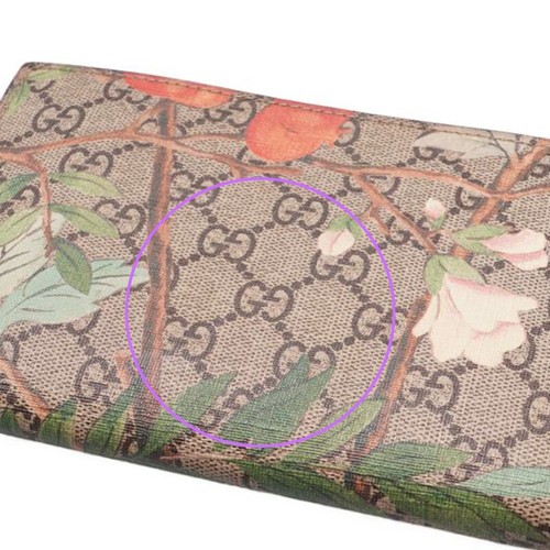 Gucci Beige Red Flower GG Supreme WOC Chain Crossbody Bag - Picture 12 of 14