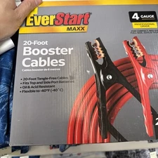 Everstart Maxx 4-Gauge Professional Grade 20-Foot Long Jumper Booster Cables