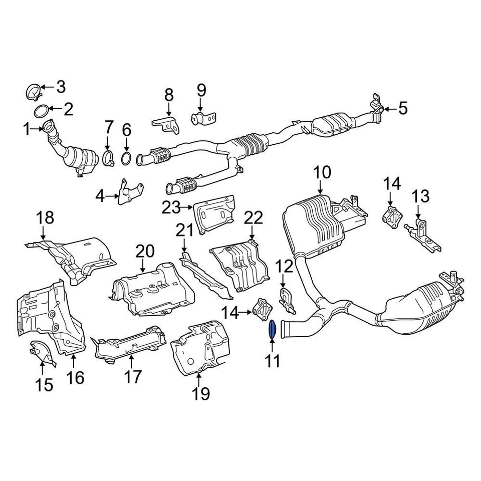 For Mercedes-Benz Sprinter 2500 2010-2021 Mercedes-Benz 2034900641 Exhaust Clamp Foto 4 de 4