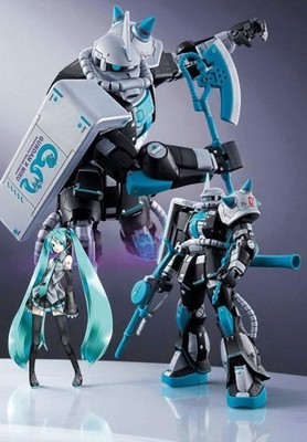 RG 1/144 MS-06S Zaku II [Hatsune Miku Ver.] Premium Bandai From