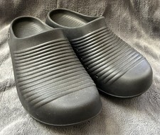 Ryka Echo Womens Black Recovery Slip On Comfort Mules Textured 8.5 All-Weather