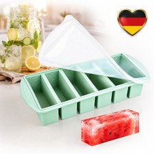 Eiswürfelform Silikon mit Deckel Eiswürfelb...