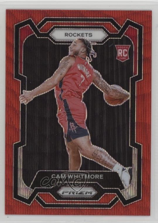 2023-24 Panini Prizm Ruby Wave Prizm Cam Whitmore #129 Rookie RC 1l2z