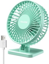 Gaiatop USB Desk Fan, Small But Powerful, Personal Portable Quiet 3 Green