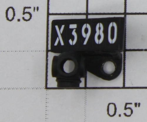 Tablero de número de lámpara de clase de metal para mano derecha Lionel 8093-11 #3980 | Condition: New
