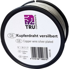 TRU COMPONENTS 1562130 Copper Wire Diameter Without Insulation : 1mm 50m