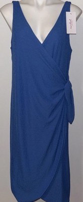 Isabel by Ingrid & Isabel Blue Wrap Maternity Dress NWT Large