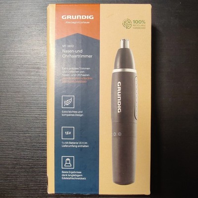 GRUNDIG MT3810 Trimmer Ohr Nasenhaar GMK8660 inkl AA Batterie 4013833025146 NEU