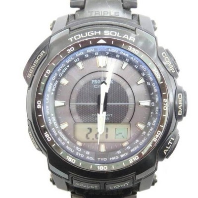 Casio PRW-5100YT Pro Trek Solar Digital Analog Uhr Schwarz aus Japan
