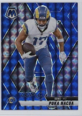 2025 Panini Mosaic Blue Mosaic Prizm /99 Puka Nacua #102 1t8y