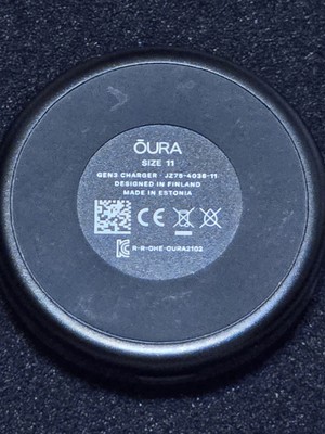 Oura Ring Gen3 Heritage Size US 11 Set - Black | eBay