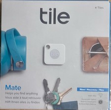 Tile Mate Tracker 4 Pack - 150ft Range - White - New - Sealed