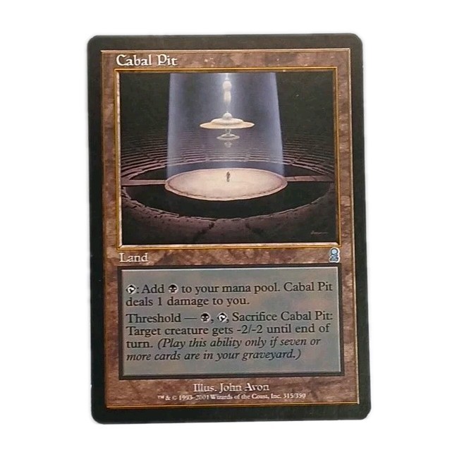 Magic: The Gathering Cabal Pit Odyssey 315 Uncommon Land Regular English 2001 LP