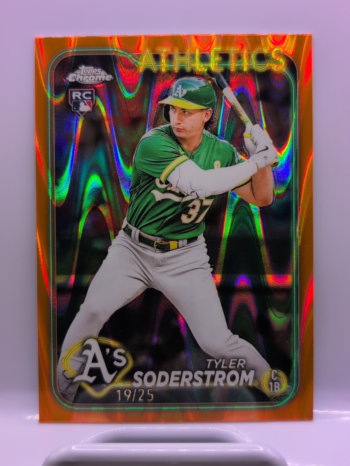 2024 Topps Chrome - TYLER SODERSTROM Orange Raywave Refractor #/25 RC #298 